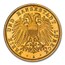 1910 German States Lubeck Gold 10 Mark PF-67 NGC (UCAM)