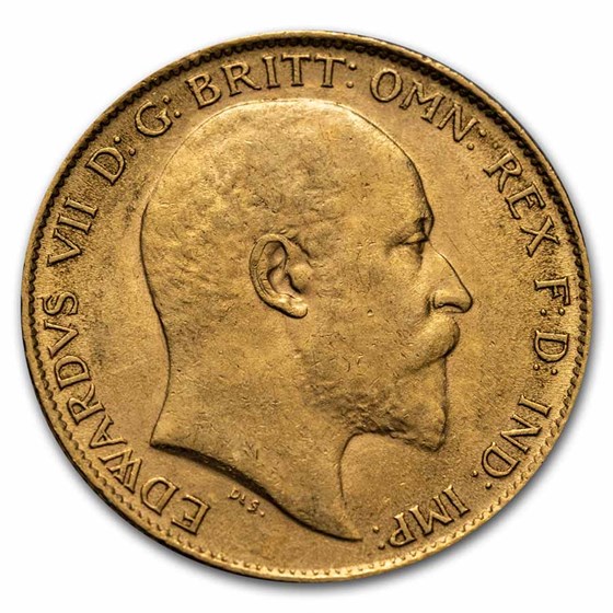 1910 Great Britain Gold Half Sovereign Edward VII BU 1910 Great Britain Gold Half Sovereign Edward VII BU