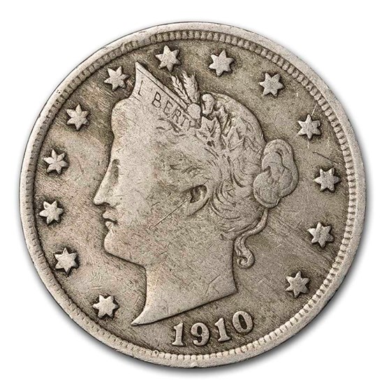 1910 Liberty Head V Nickel Fine 1910 Liberty Head V Nickel Fine