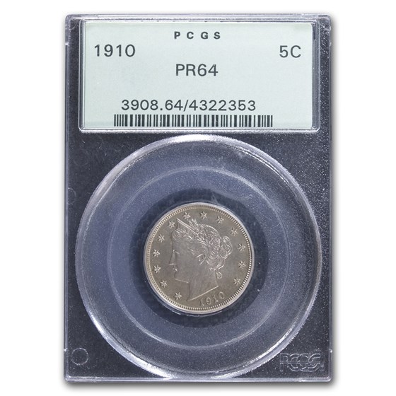 1910 Liberty Head V Nickel PR-64 PCGS (OGH) 1910 Liberty Head V Nickel PR-64 PCGS (OGH)