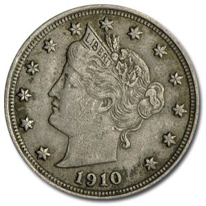 1910 Liberty Head V Nickel VF 1910 Liberty Head V Nickel VF