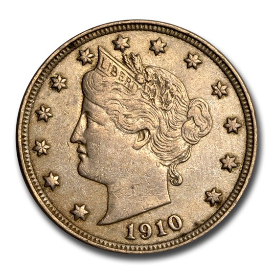 1910 Liberty Head V Nickel XF 1910 Liberty Head V Nickel XF