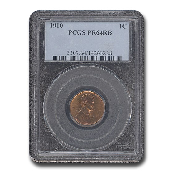 1910 Lincoln Cent PR-64 PCGS (Red/Brown) 1910 Lincoln Cent PR-64 PCGS (Red/Brown)