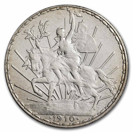 1910 Mexico Silver 1 Peso Caballito AU (Details) 1910 Mexico Silver 1 Peso Caballito AU (Details)