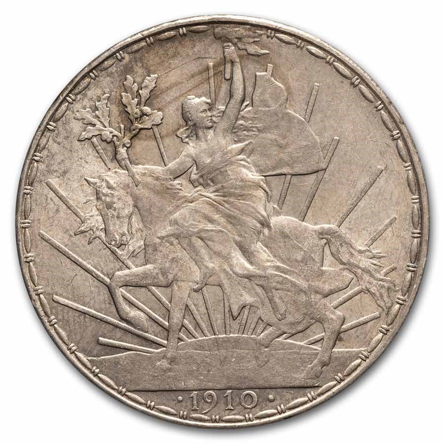 1910 Mexico Silver 1 Peso Caballito BU