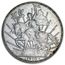 1910 Mexico Silver 1 Peso Caballito XF