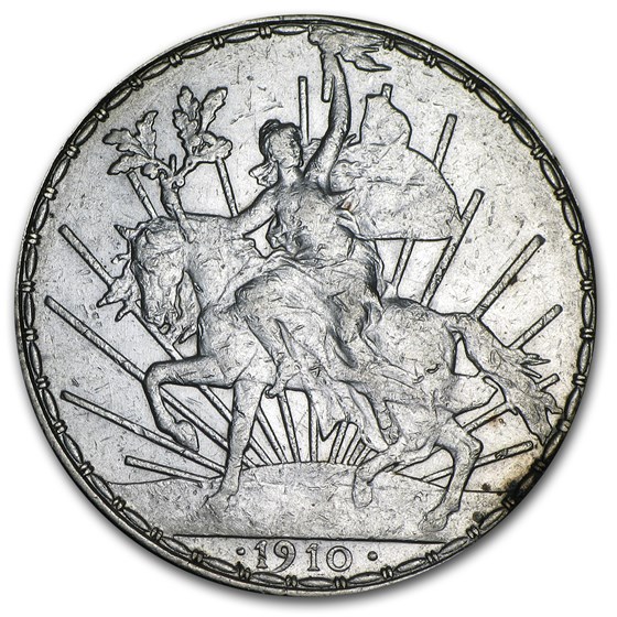 1910 Mexico Silver 1 Peso Caballito XF 1910 Mexico Silver 1 Peso Caballito XF