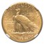 1910-S $10 Indian Gold Eagle AU-53 NGC