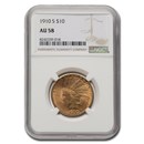 1910-S $10 Indian Gold Eagle AU-58 NGC