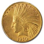 1910-S $10 Indian Gold Eagle MS-61 PCGS