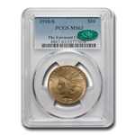1910-S $10 Indian Gold Eagle MS-63 PCGS CAC