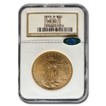 1910-S $20 St Gaudens Gold Double Eagle MS-62 NGC CAC