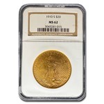 1910-S $20 St Gaudens Gold Double Eagle MS-62 NGC