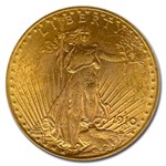 1910-S $20 St Gaudens Gold Double Eagle MS-63 PCGS