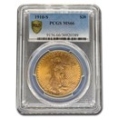 1910-S $20 St Gaudens Gold Double Eagle MS-66 PCGS