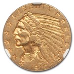 1910-S $5 Indian Gold Half Eagle AU-55 NGC