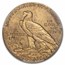 1910-S $5 Indian Gold Half Eagle AU-58 PCGS