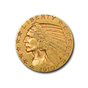 1910-S $5 Indian Gold Half Eagle XF