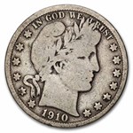 1910-S Barber Half Dollar 20-Coin Roll Avg Circ