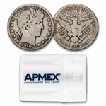 1910-S Barber Half Dollar 20-Coin Roll Avg Circ