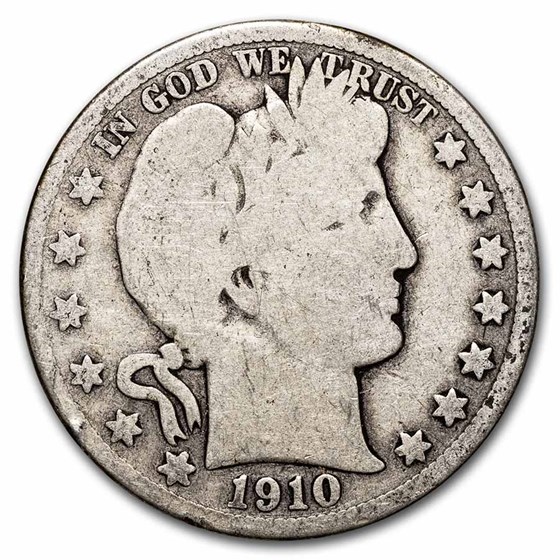 1910-S Barber Half Dollar AG