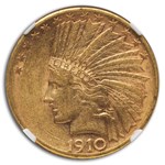 1910-S/S $10 Indian Gold Eagle AU-55 NGC (VP-001)