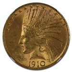 1910-S/S $10 Indian Gold Eagle MS-62 NGC (VP-001 LDS)