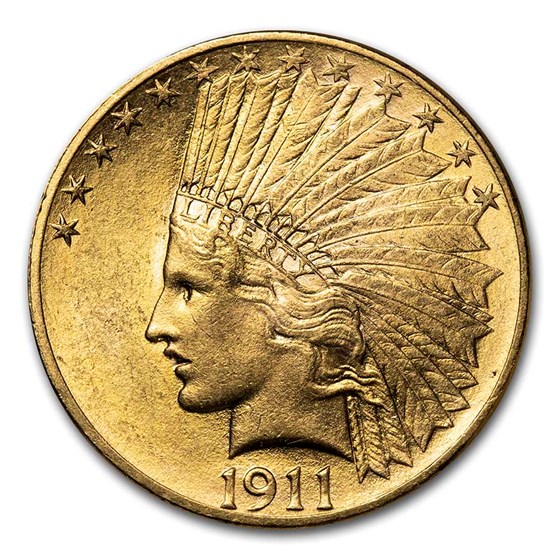 1911 $10 Indian Gold Eagle AU 1911 $10 Indian Gold Eagle AU