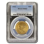 1911 $10 Indian Gold Eagle MS-62 PCGS