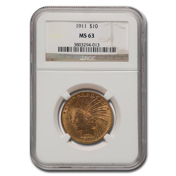 1911 $10 Indian Gold Eagle MS-63 NGC 1911 $10 Indian Gold Eagle MS-63 NGC