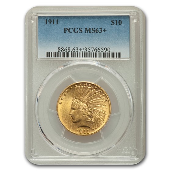 1911 $10 Indian Gold Eagle MS-63+ PCGS 1911 $10 Indian Gold Eagle MS-63+ PCGS