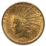 1911 $10 Indian Gold Eagle MS-63 PCGS