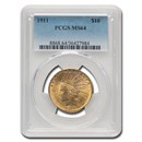 1911 $10 Indian Gold Eagle MS-64 PCGS