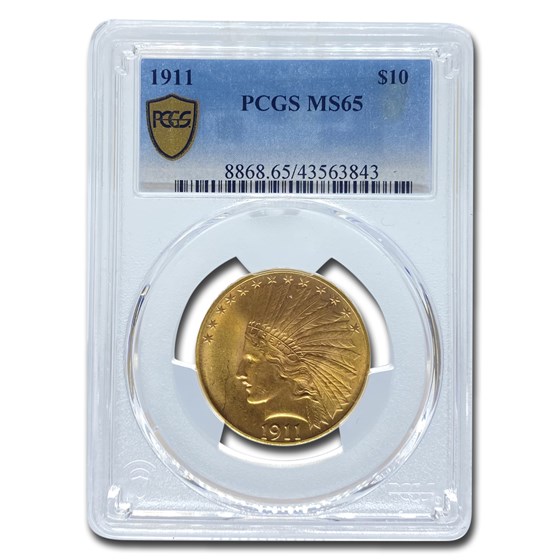 1911 $10 Indian Gold Eagle MS-65 PCGS