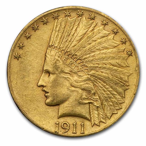 1911 $10 Indian Gold Eagle XF 1911 $10 Indian Gold Eagle XF