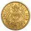 1911-1914 Germany Gold 20 Marks Baden Friedrich II BU