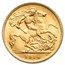 1911-1915 Great Britain Gold Half Sovereign George V BU