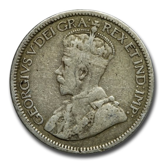 1911-1919 Canada Silver 10 Cents George V Avg Circ 1911-1919 Canada Silver 10 Cents George V Avg Circ