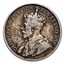 1911-1919 Newfoundland Silver 50 Cents George V Avg Circ