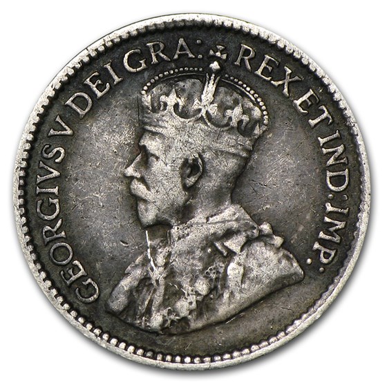 1911-1921 Canada Silver 5 Cents Avg Circ (Random Dates) 1911-1921 Canada Silver 5 Cents Avg Circ (Random Dates)