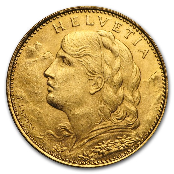 1911-1922 Switzerland Gold 10 Francs BU (Random) 1911-1922 Switzerland Gold 10 Francs BU (Random)