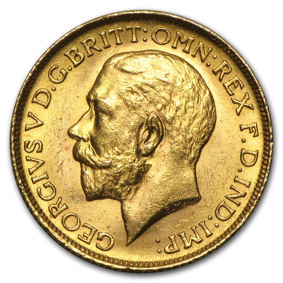 1911-1925 Great Britain Gold Sovereign George V BU