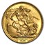1911-1925 Great Britain Gold Sovereign George V BU