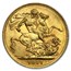 1911-1931 Australia Gold Sovereign George V Avg Circ