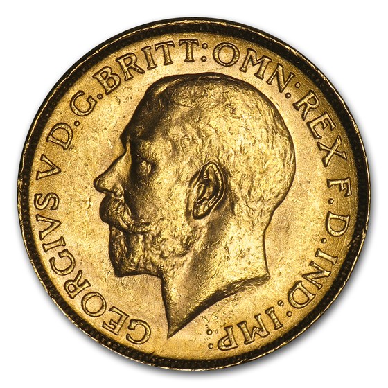 1911-1931-P Australia Gold Sovereign George V AU 1911-1931-P Australia Gold Sovereign George V AU