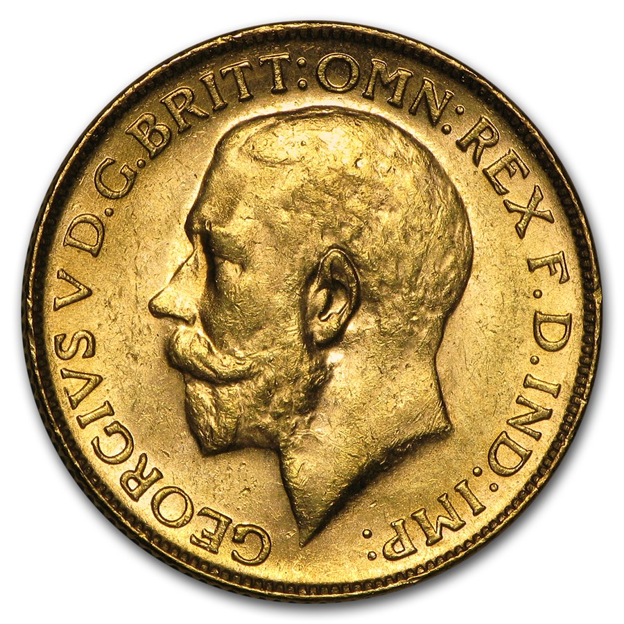 1911-1931-P Australia Gold Sovereign George V BU