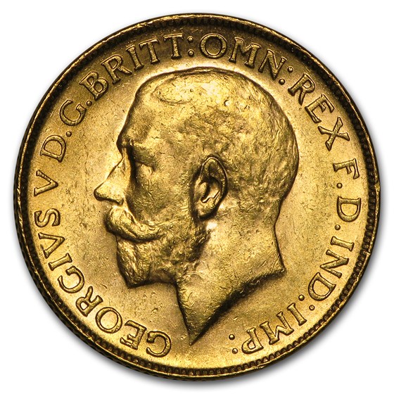 1911-1931-P Australia Gold Sovereign George V BU 1911-1931-P Australia Gold Sovereign George V BU
