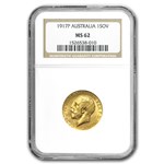 1911-1936 Australia Gold Sovereign George V MS-62 PCGS/NGC