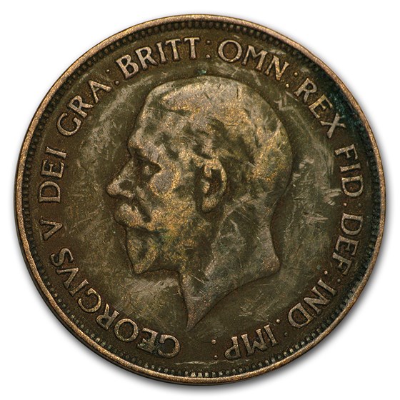 1911-1936 George V Penny Cull (Random Coin) 1911-1936 George V Penny Cull (Random Coin)