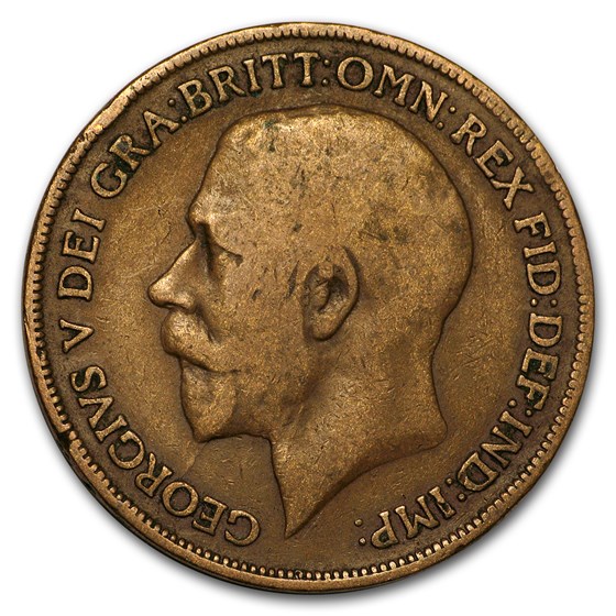 1911-1936 Great Britain George V Large Penny Cull (Random) 1911-1936 Great Britain George V Large Penny Cull (Random)